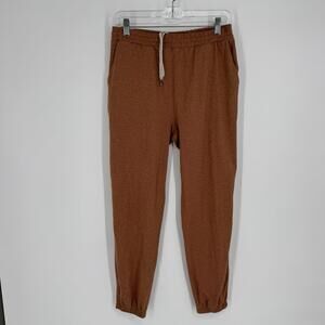 Vuori pants womens small S brown boyfriend jogger athleisure running workout